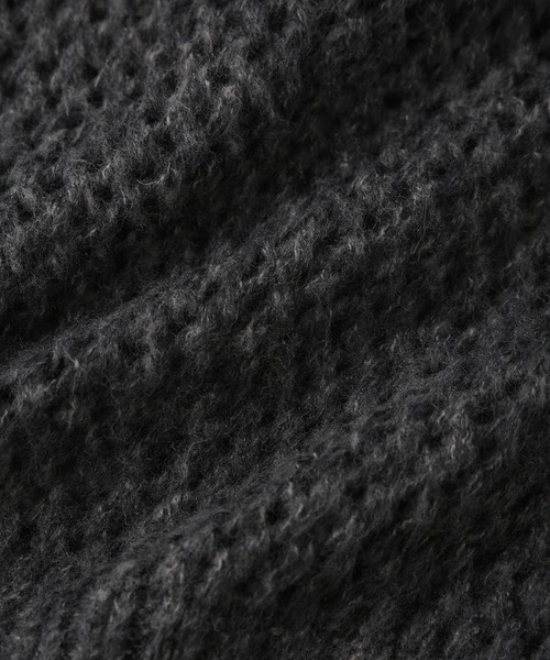 JUNRED（ジュンレッド）の「メランジメッシュニット（ニット/セーター・メンズ・チャコールグレー/ライトグレー/レッド・L/M/S）」の18枚目の写真