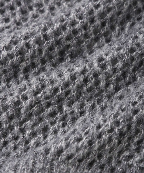 JUNRED（ジュンレッド）の「メランジメッシュニット（ニット/セーター・メンズ・チャコールグレー/ライトグレー/レッド・L/M/S）」の20枚目の写真