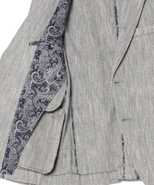 MEN'S BIGI（メンズビギ）の「リネン調スラブメランジジャケット（テーラードジャケット・メンズ・ネイビー/ブラウン/グリーン・03/04/02/01）」の22枚目の写真