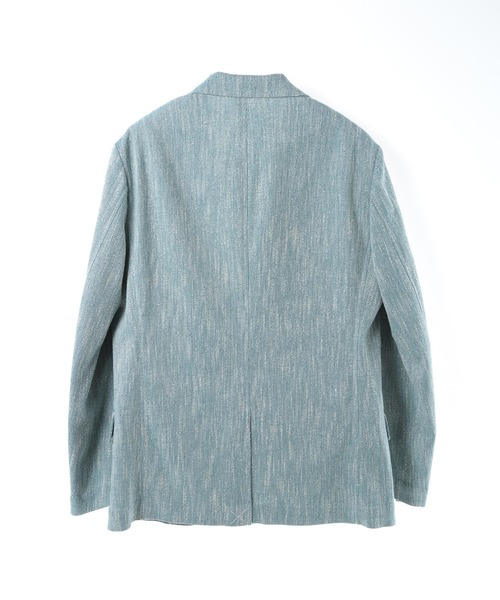 MEN'S BIGI（メンズビギ）の「リネン調スラブメランジジャケット（テーラードジャケット・メンズ・ネイビー/ブラウン/グリーン・03/04/02/01）」の10枚目の写真