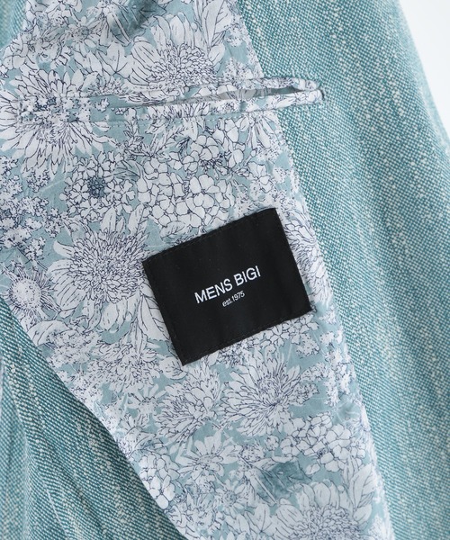 MEN'S BIGI（メンズビギ）の「リネン調スラブメランジジャケット（テーラードジャケット・メンズ・ネイビー/ブラウン/グリーン・03/04/02/01）」の6枚目の写真