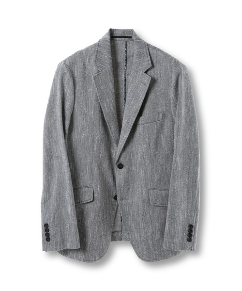 MEN'S BIGI（メンズビギ）の「リネン調スラブメランジジャケット（テーラードジャケット・メンズ・ネイビー/ブラウン/グリーン・03/04/02/01）」の12枚目の写真