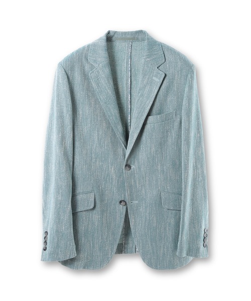 MEN'S BIGI（メンズビギ）の「リネン調スラブメランジジャケット（テーラードジャケット・メンズ・ネイビー/ブラウン/グリーン・03/04/02/01）」の4枚目の写真