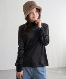 ベロアタートルシアー切り替えプルオーバー