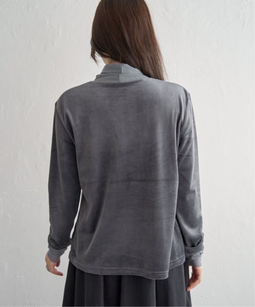 LBC（エルビーシー）の「ベロアタートルシアー切り替えプルオーバー（Tシャツ/カットソー・レディース・ホワイト/グレー/ブルー/ブラック・M）」の17枚目の写真