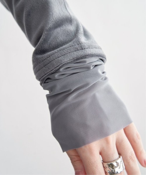 LBC（エルビーシー）の「ベロアタートルシアー切り替えプルオーバー（Tシャツ/カットソー・レディース・ホワイト/グレー/ブルー/ブラック・M）」の21枚目の写真