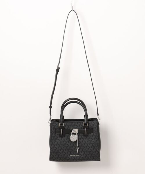 MICHAEL KORS（マイケルコース）の「HAMILTON サッチェル スモール - MKシグネチャー（ハンドバッグ・レディース・ブラック・FREE）」の8枚目の写真