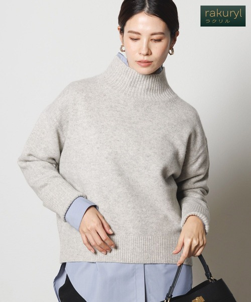 【セール】カシミヤ混タートルニット/127599（ニット/セーター）｜Elura（エルーラ）