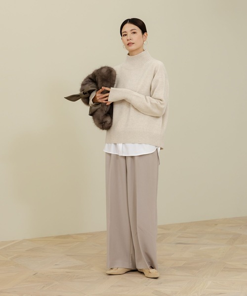 【セール】カシミヤ混タートルニット/127599（ニット/セーター）｜Elura（エルーラ）