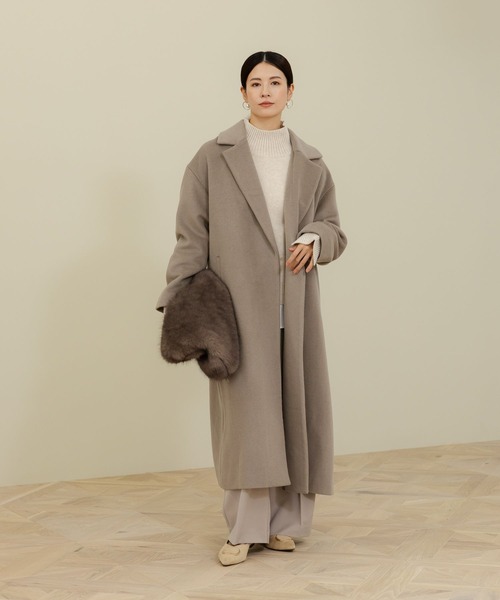 【セール】カシミヤ混タートルニット/127599（ニット/セーター）｜Elura（エルーラ）