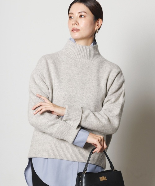 【セール】カシミヤ混タートルニット/127599（ニット/セーター）｜Elura（エルーラ）