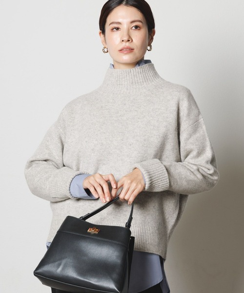 【セール】カシミヤ混タートルニット/127599（ニット/セーター）｜Elura（エルーラ）