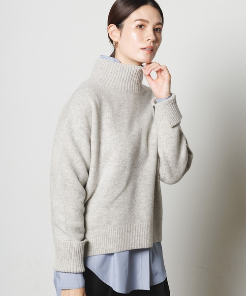 【セール】カシミヤ混タートルニット/127599（ニット/セーター）｜Elura（エルーラ）