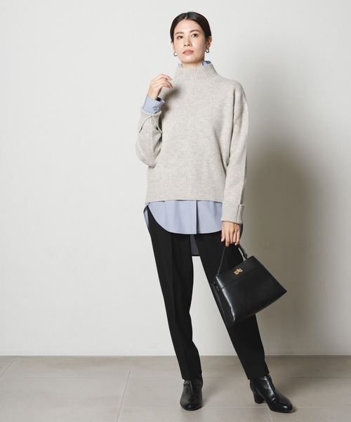 【セール】カシミヤ混タートルニット/127599（ニット/セーター）｜Elura（エルーラ）
