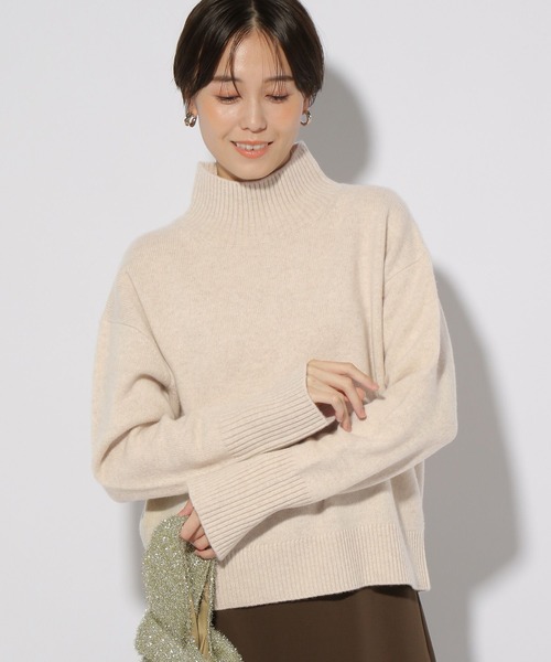 【セール】カシミヤ混タートルニット/127599（ニット/セーター）｜Elura（エルーラ）