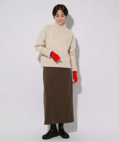 【セール】カシミヤ混タートルニット/127599（ニット/セーター）｜Elura（エルーラ）