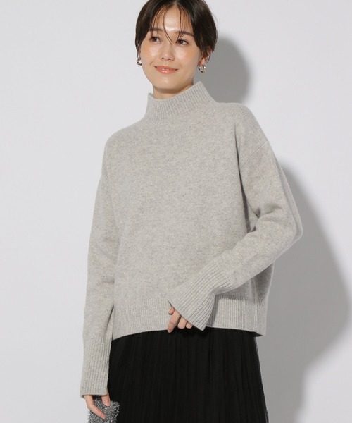 【セール】カシミヤ混タートルニット/127599（ニット/セーター）｜Elura（エルーラ）
