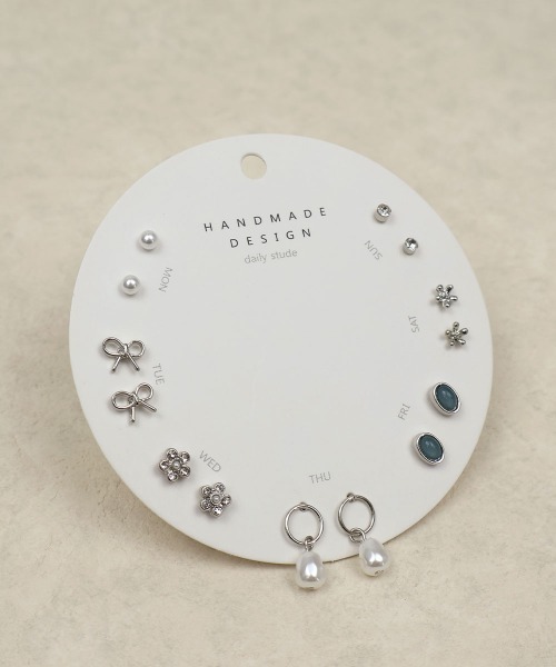 CEMONEMO(セモネモ)の「1 week ピアスセット/ デイリー マルチピアス 7セット(ピアス(両耳用)・レディース・その他3/その他4/その他2/その他1・FREE)」の8枚目の写真