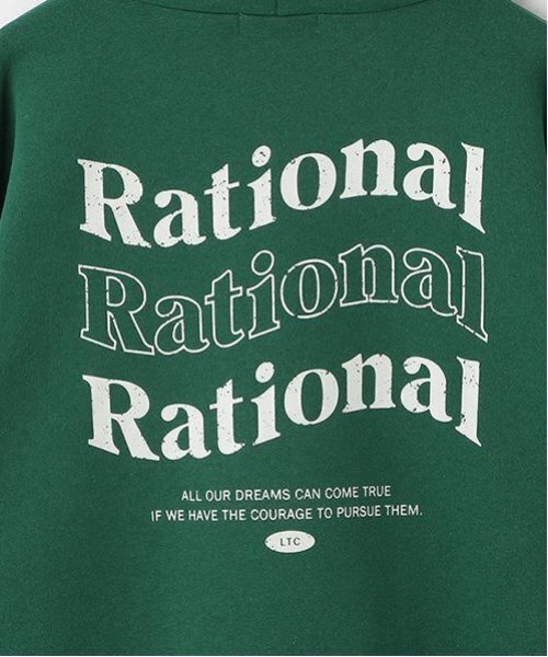 LOVETOXIC（ラブトキシック）の「【GOODPRICE】裏起毛バックロゴプルパーカ（パーカー・キッズ・グリーン/トップグレー/ブラック/アイボリー・M:150cm/L:160cm/S:140cm）」の8枚目の写真