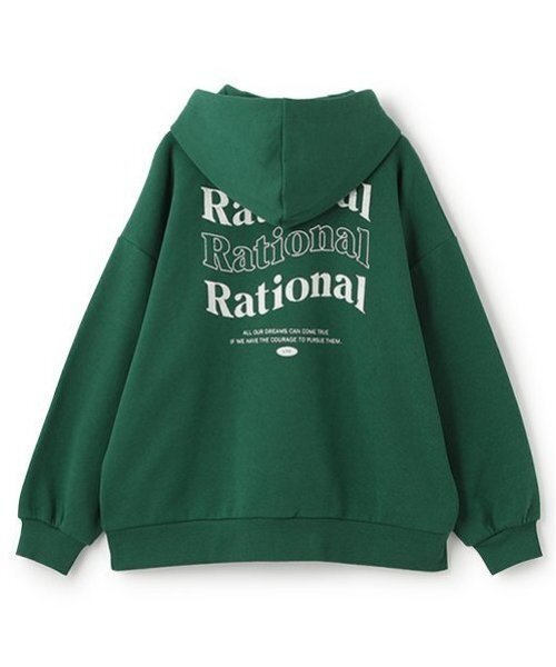 LOVETOXIC（ラブトキシック）の「【GOODPRICE】裏起毛バックロゴプルパーカ（パーカー・キッズ・グリーン/トップグレー/ブラック/アイボリー・M:150cm/L:160cm/S:140cm）」の15枚目の写真