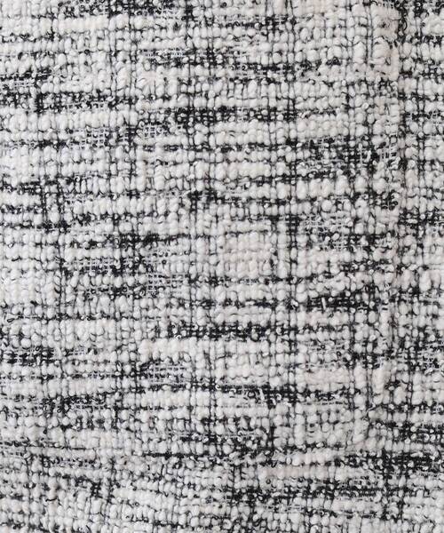 DRESKIP（ドレスキップ）の「カットツイードジャケット（ノーカラージャケット・レディース・ホワイト系6/ブラック系3・02/01/04/03）」の6枚目の写真