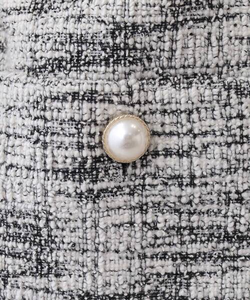 DRESKIP（ドレスキップ）の「カットツイードジャケット（ノーカラージャケット・レディース・ホワイト系6/ブラック系3・02/01/04/03）」の19枚目の写真