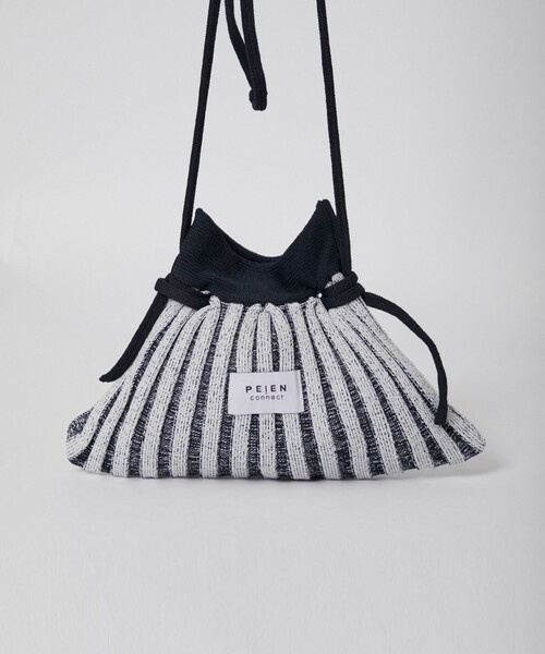 PEIEN（ペイエン）の「【PEIEN/ペイエン】Mountain Series Knit Pocket Bag/ニットショルダーバッグ（ショルダーバッグ・レディース・ホワイト/ベージュ/グリーン・FREE）」の9枚目の写真