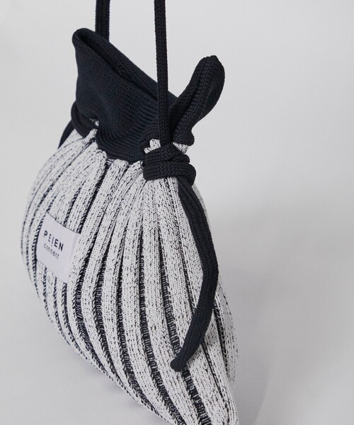 PEIEN（ペイエン）の「【PEIEN/ペイエン】Mountain Series Knit Pocket Bag/ニットショルダーバッグ（ショルダーバッグ・レディース・ホワイト/ベージュ/グリーン・FREE）」の8枚目の写真