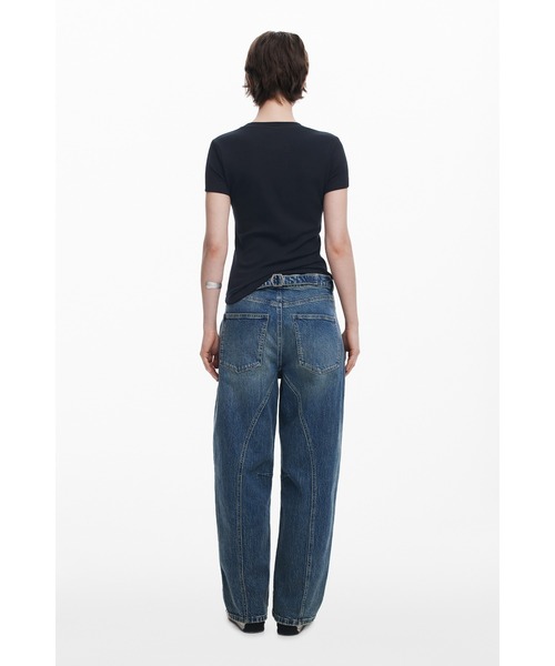 Desigual（デシグアル）の「TSSWEET ブルーチェリー グラフィック　ミニTシャツ ブラック（Tシャツ/カットソー・レディース・ブラック・M/XL/L/S/XS）」の4枚目の写真