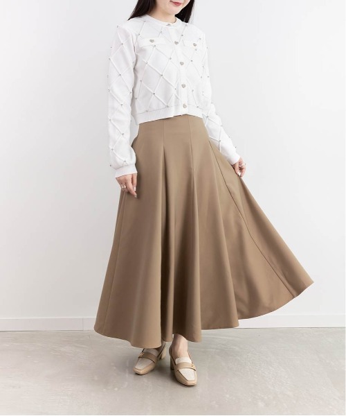 RANDA（ランダ）の「ハイウエストフレアスカート（スカート・レディース・ドット/ベージュ/ホワイト・0/1）」の20枚目の写真