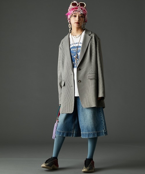 GEVS.（ジェイヴィス）の「綿100％グラフィックプリントＴシャツ＜大きいサイズ有＞GEVS.（Tシャツ/カットソー・レディース・オフホワイト/ベージュ/ブラック・3L/LL/L/M/5L/4L）」の10枚目の写真