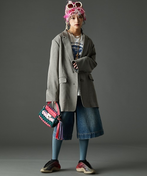 GEVS.（ジェイヴィス）の「綿100％グラフィックプリントＴシャツ＜大きいサイズ有＞GEVS.（Tシャツ/カットソー・レディース・オフホワイト/ベージュ/ブラック・3L/LL/L/M/5L/4L）」の11枚目の写真