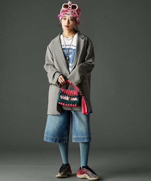 GEVS.（ジェイヴィス）の「綿100％グラフィックプリントＴシャツ＜大きいサイズ有＞GEVS.（Tシャツ/カットソー・レディース・オフホワイト/ベージュ/ブラック・3L/LL/L/M/5L/4L）」の13枚目の写真