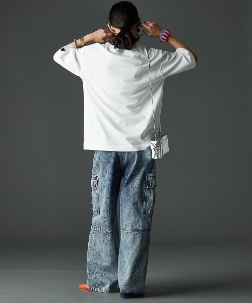 GEVS.（ジェイヴィス）の「綿100％グラフィックプリントＴシャツ＜大きいサイズ有＞GEVS.（Tシャツ/カットソー・レディース・オフホワイト/ベージュ/ブラック・3L/LL/L/M/5L/4L）」の16枚目の写真