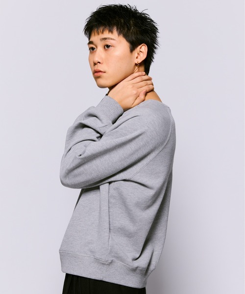 セール】Vneck Raglan Sweat / Vネックラグランスウェット