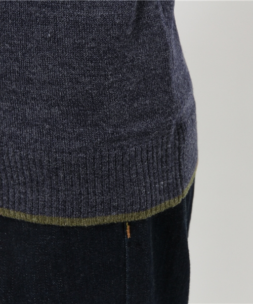 SEVENDAYS=SUNDAY（セブンデイズサンデイ）の「エルボーパッチ付　タートルネックプルオーバー（Tシャツ/カットソー・レディース・杢グレー/チャコールグレー/ネイビー・MEDIUM/LARGE）」の9枚目の写真