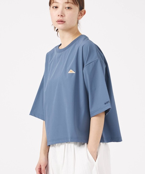 KELTY(ケルティ)の「【KELTY/ケルティー】ラッシュコンフォートクロップドTシャツ / 5分袖 / UV PROTECT / 紫外線防止(Tシャツ/カットソー・レディース・ベージュ/ブラック/ブルー・フリー)」の3枚目の写真