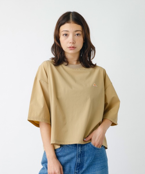 KELTY(ケルティ)の「【KELTY/ケルティー】ラッシュコンフォートクロップドTシャツ / 5分袖 / UV PROTECT / 紫外線防止(Tシャツ/カットソー・レディース・ベージュ/ブラック/ブルー・フリー)」の4枚目の写真