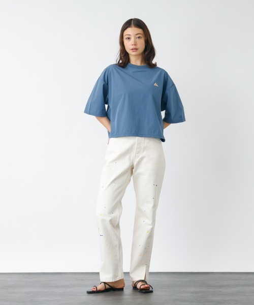 tシャツ 「KELTY/ケルティー」ラッシュコンフォートクロップドTシャツ　五分丈/速乾/ストレッチ伸縮性/UV PROTECT紫外線防止「WEB限定 セール】【Kappa】【吸汗速乾/紫外線対策/UVケア】テープワーク