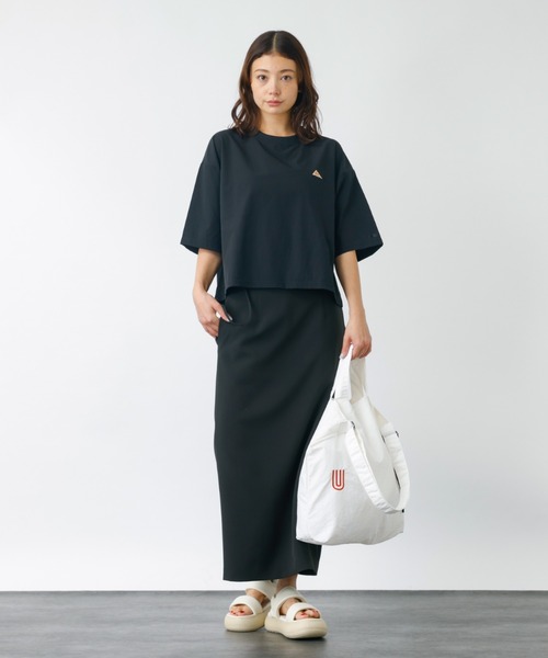 KELTY(ケルティ)の「【KELTY/ケルティー】ラッシュコンフォートクロップドTシャツ / 5分袖 / UV PROTECT / 紫外線防止(Tシャツ/カットソー・レディース・ベージュ/ブラック/ブルー・フリー)」の9枚目の写真