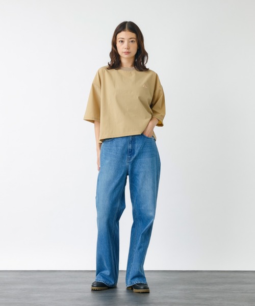 KELTY(ケルティ)の「【KELTY/ケルティー】ラッシュコンフォートクロップドTシャツ / 5分袖 / UV PROTECT / 紫外線防止(Tシャツ/カットソー・レディース・ベージュ/ブラック/ブルー・フリー)」の12枚目の写真
