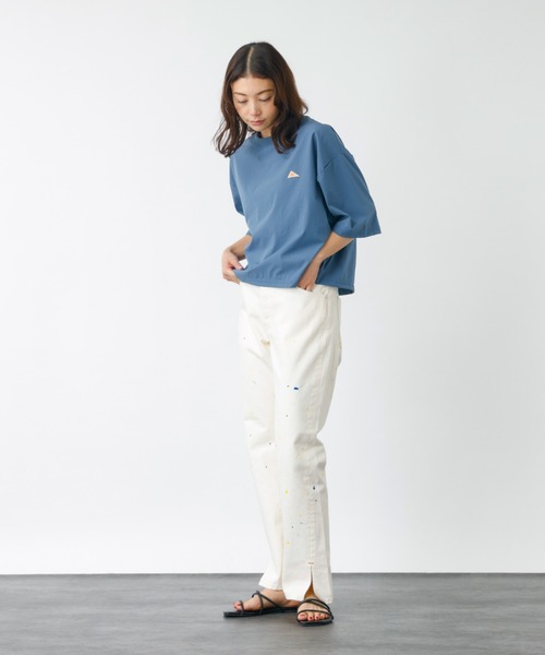KELTY(ケルティ)の「【KELTY/ケルティー】ラッシュコンフォートクロップドTシャツ / 5分袖 / UV PROTECT / 紫外線防止(Tシャツ/カットソー・レディース・ベージュ/ブラック/ブルー・フリー)」の19枚目の写真