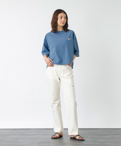 KELTY(ケルティ)の「【KELTY/ケルティー】ラッシュコンフォートクロップドTシャツ / 5分袖 / UV PROTECT / 紫外線防止(Tシャツ/カットソー・レディース・ベージュ/ブラック/ブルー・フリー)」の21枚目の写真