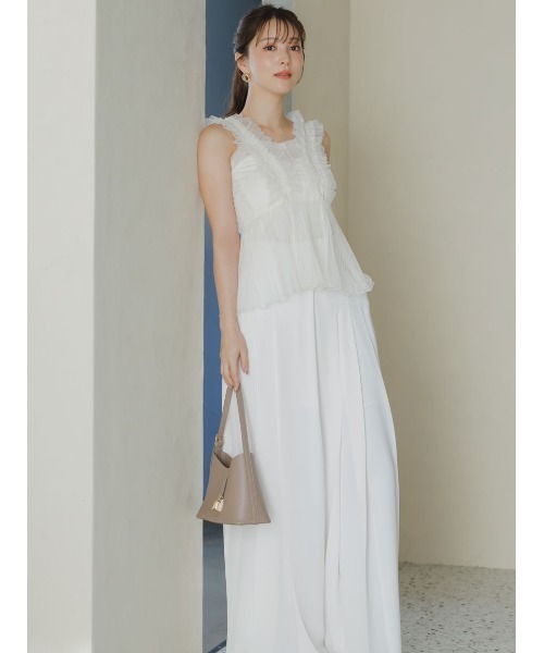 SNIDEL（スナイデル）の「スーパーワイドタックパンツ（その他パンツ