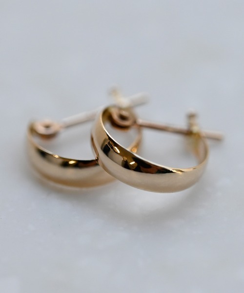 sowi(ソーイ)の「K10 ムーンピアス 3×10(ピアス(両耳用)・レディース・ゴールド・フリ-)」の2枚目の写真