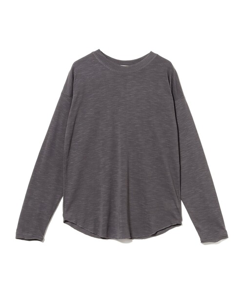 B:MING by BEAMS(ビーミングバイビームス)の「スラブ ロング Tシャツ(S~M)(Tシャツ/カットソー・レディース・オフホワイト/パープル系その他5/チャコールグレー・MEDIUM/SMALL)」の13枚目の写真