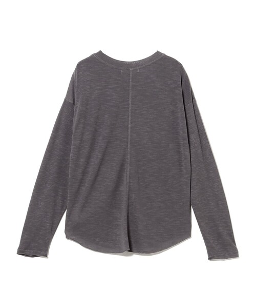 B:MING by BEAMS(ビーミングバイビームス)の「スラブ ロング Tシャツ(S~M)(Tシャツ/カットソー・レディース・オフホワイト/パープル系その他5/チャコールグレー・MEDIUM/SMALL)」の14枚目の写真