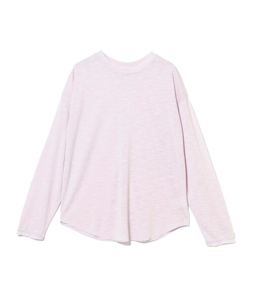B:MING by BEAMS(ビーミングバイビームス)の「スラブ ロング Tシャツ(S~M)(Tシャツ/カットソー・レディース・オフホワイト/パープル系その他5/チャコールグレー・MEDIUM/SMALL)」の16枚目の写真