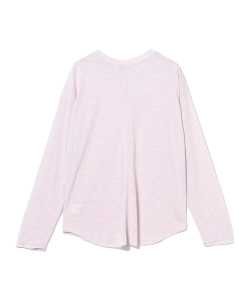 B:MING by BEAMS(ビーミングバイビームス)の「スラブ ロング Tシャツ(S~M)(Tシャツ/カットソー・レディース・オフホワイト/パープル系その他5/チャコールグレー・MEDIUM/SMALL)」の4枚目の写真