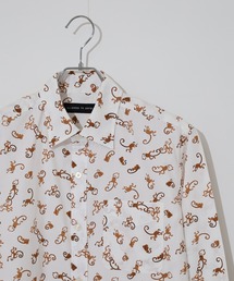 Animal print regular collar shirt / アニマルプリントレギュラカラーシャツ unisex